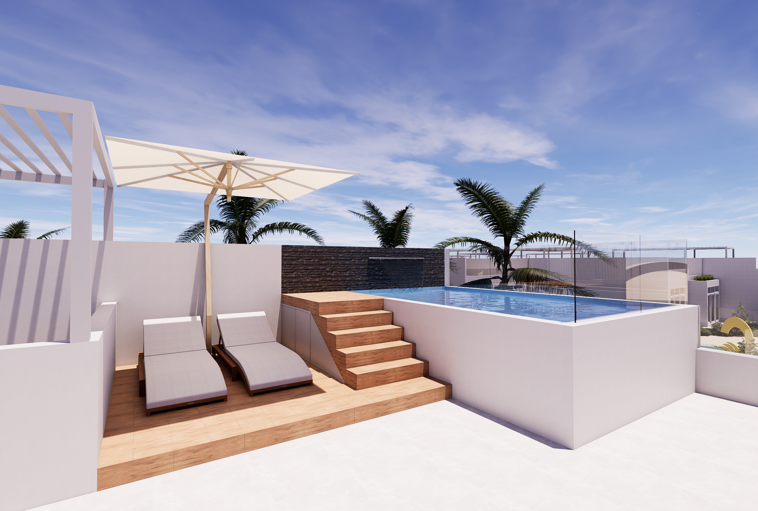 Azotea piscina